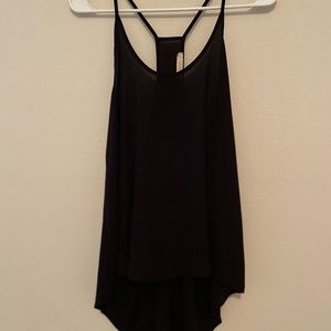 Long, black tank